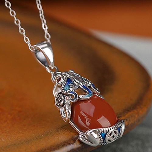 925 Silver Red Agate PiXiu Protection Set 925 Silver Red Agate PiXiu Protection Set