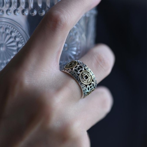 Five-Emperor Coins Balance Ring