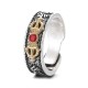 Tibetan Om Mani Padme Hum Red Agate Wisdom Ring Tibetan Om Mani Padme Hum Red Agate Wisdom Ring
