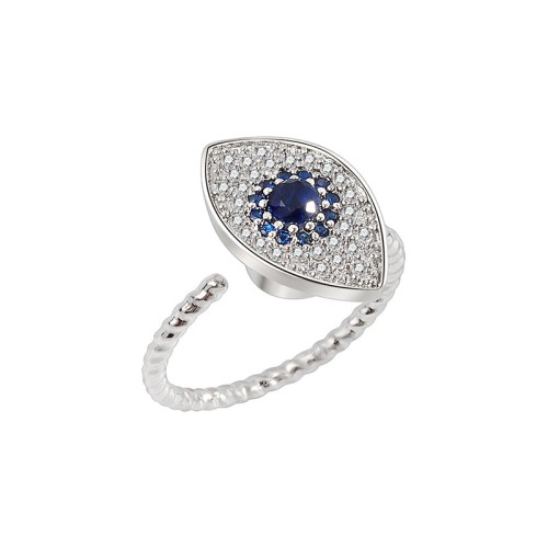 925 Silver Evil Eye Protection Rotatable Ring 925 Silver Evil Eye Protection Rotatable Ring