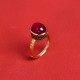 Sterling Silver Red Corundum Courage Ring Sterling Silver Red Corundum Courage Ring