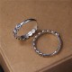 925 Silver Auspicious Clouds Engraved Ring 925 Silver Auspicious Clouds Engraved Ring