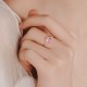 Pink Crystal Soothing Rotatable Ring