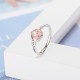 Pink Crystal Soothing Rotatable Ring