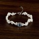 925 Silver Pearl Blue Chalcedony Healing Ring 925 Silver Pearl Blue Chalcedony Healing Ring