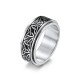 Triangle Knot Titanium Steel Calm Ring