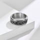 Triangle Knot Titanium Steel Calm Ring