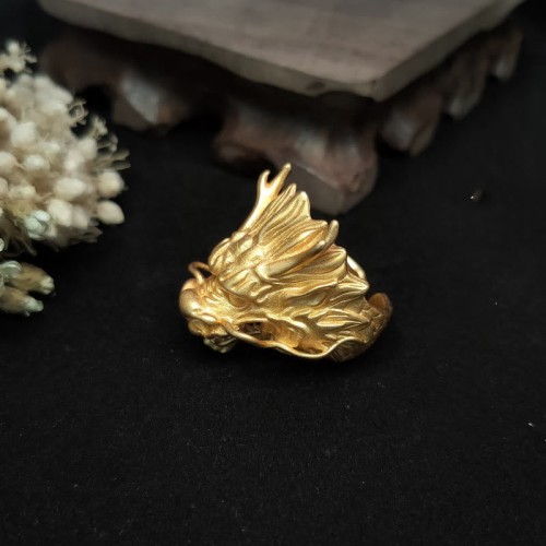Golden Dragon Luck Protection Ring Golden Dragon Luck Protection Ring