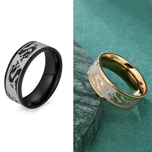 Dragon Carved Strength Protection Ring