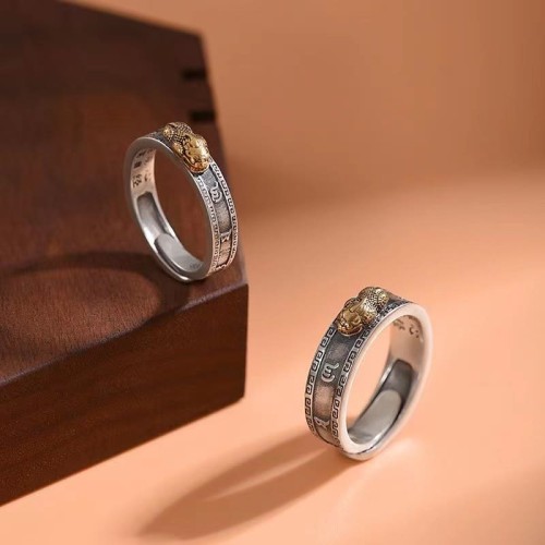 PiXiu Om Mani Padme Hum Wealth Couple Ring PiXiu Om Mani Padme Hum Wealth Couple Ring