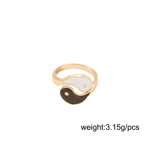Yin Yang Symbol Blessing Couple Ring Yin Yang Symbol Blessing Couple Ring