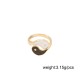 Yin Yang Symbol Blessing Couple Ring Yin Yang Symbol Blessing Couple Ring