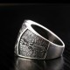 925 Silver Sanskrit Protection Adjustable Ring
