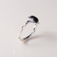 925 Sterling Silver Black Onyx Fortune Ring 925 Sterling Silver Black Onyx Fortune Ring