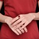 Sterling Silver Red Corundum Courage Ring Sterling Silver Red Corundum Courage Ring