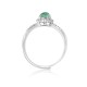 925 Sterling Silver Round Jade Luck Adjustable Ring 925 Sterling Silver Round Jade Luck Adjustable Ring