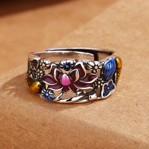 Koi Fish Lotus Wealth Ring