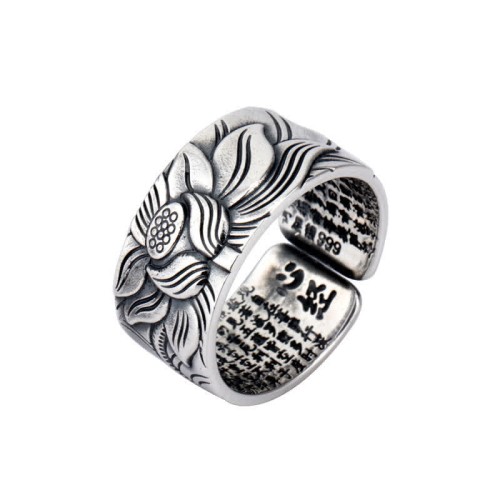 Lotus Heart Sutra Protection Ring Lotus Heart Sutra Protection Ring