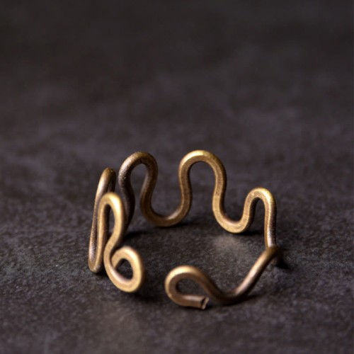 Brass Luck Wealth Adjustable Ring Brass Luck Wealth Adjustable Ring