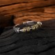 925 Sterling Silver Tang Dynasty Flower Luck Ring