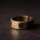 Tibetan Simple Copper Frosted Wealth Ring