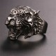 Men's Tiger Head Titanium Steel Punk Rock Ring Men's Tiger Head Titanium Steel Punk Rock Ring