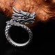 990 Silver Dragon Luck Protection Ring 990 Silver Dragon Luck Protection Ring