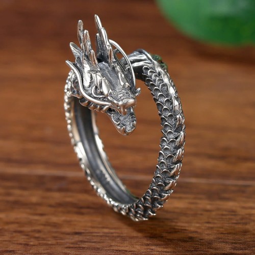 925 Silver Vintage Dragon Protection Ring 925 Silver Vintage Dragon Protection Ring