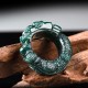 Natural Cyan Jade Dragon Success Ring Natural Cyan Jade Dragon Success Ring