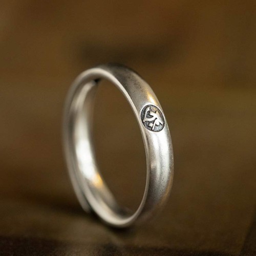 925 Sterling Silver Chinese Zodiac Buddha Blessing Ring 925 Sterling Silver Chinese Zodiac Buddha Blessing Ring