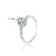 925 Sterling Silver Round Jade Luck Adjustable Ring 925 Sterling Silver Round Jade Luck Adjustable Ring
