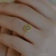 14K Gold Plated Round Jade Luck Ring 14K Gold Plated Round Jade Luck Ring