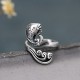 925 Silver Koi Fish Water Ripple Luck Ring