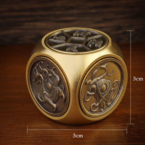 Four Beasts Feng Shui Yin Yang Bagua Copper Coin Decoration Four Beasts Feng Shui Yin Yang Bagua Copper Coin Decoration
