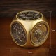 Four Beasts Feng Shui Yin Yang Bagua Copper Coin Decoration Four Beasts Feng Shui Yin Yang Bagua Copper Coin Decoration