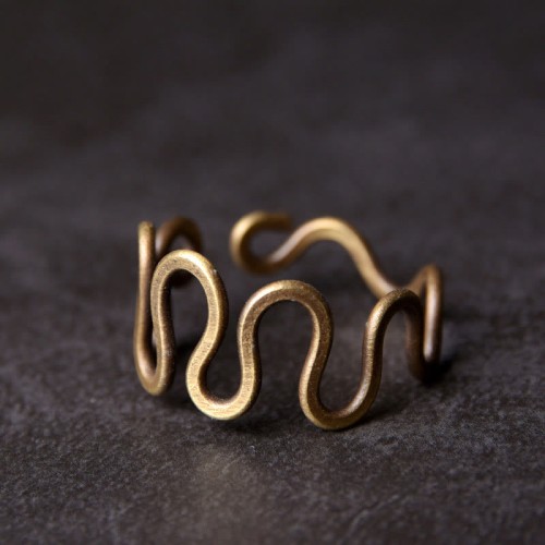 Brass Luck Wealth Adjustable Ring Brass Luck Wealth Adjustable Ring