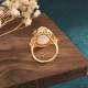 White Jade Red Agate Luck Ring White Jade Red Agate Luck Ring