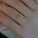 14K Gold Plated Round Jade Luck Ring 14K Gold Plated Round Jade Luck Ring