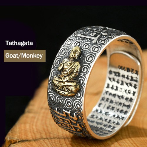 Chinese Zodiac Buddha Wealth Ring Chinese Zodiac Buddha Wealth Ring