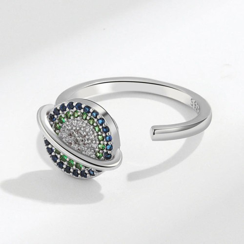 Zircon Copper Wealth Rotatable Ring Zircon Copper Wealth Rotatable Ring
