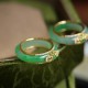 18K Gold Plated Green Chalcedony Strength Ring 18K Gold Plated Green Chalcedony Strength Ring
