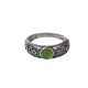 925 Silver Hetian Cyan Jade Harmony Ring 925 Silver Hetian Cyan Jade Harmony Ring