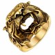 Men's Tiger Head Titanium Steel Punk Rock Ring Men's Tiger Head Titanium Steel Punk Rock Ring