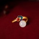 White Jade Auspicious Cloud Luck Ring White Jade Auspicious Cloud Luck Ring