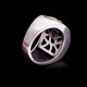 925 Silver Sanskrit Protection Adjustable Ring