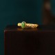 Auspicious Cloud Cyan Jade Luck Ring Auspicious Cloud Cyan Jade Luck Ring