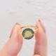 Zircon Copper Wealth Rotatable Ring Zircon Copper Wealth Rotatable Ring