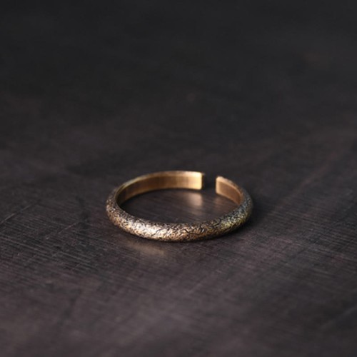 Tibetan Vintage Copper Luck Couple Ring Tibetan Vintage Copper Luck Couple Ring