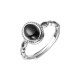 925 Sterling Silver Black Onyx Fortune Ring 925 Sterling Silver Black Onyx Fortune Ring