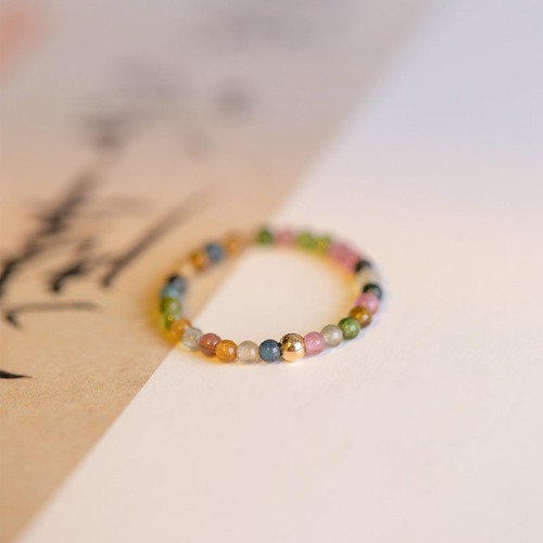 Natural Tourmaline Love Ring